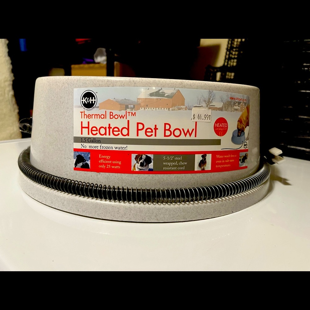 1.5 Gal Heated Pet Bowl